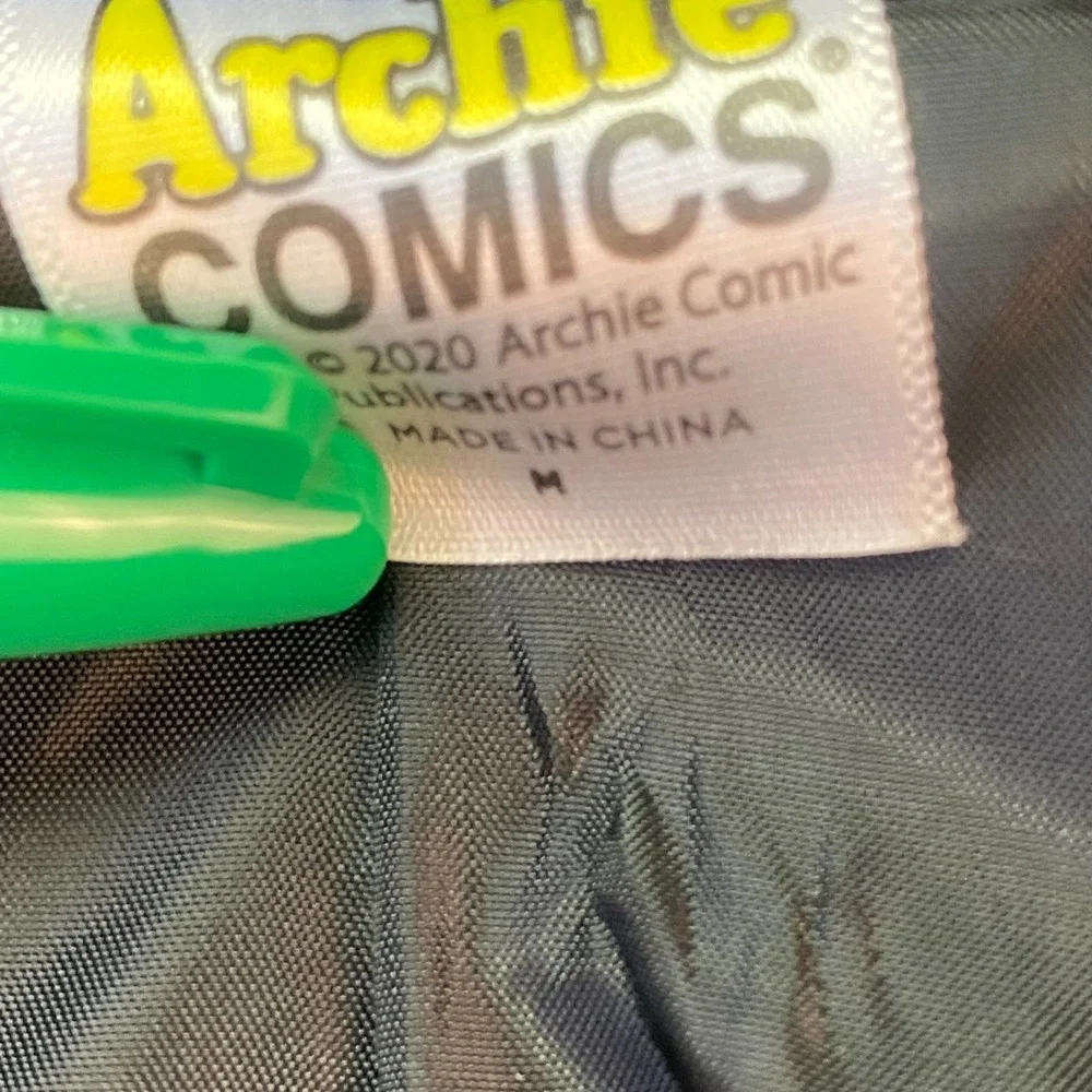 Archie Comics Riverdale Southside Serpents Jacket M Black Faux Leather